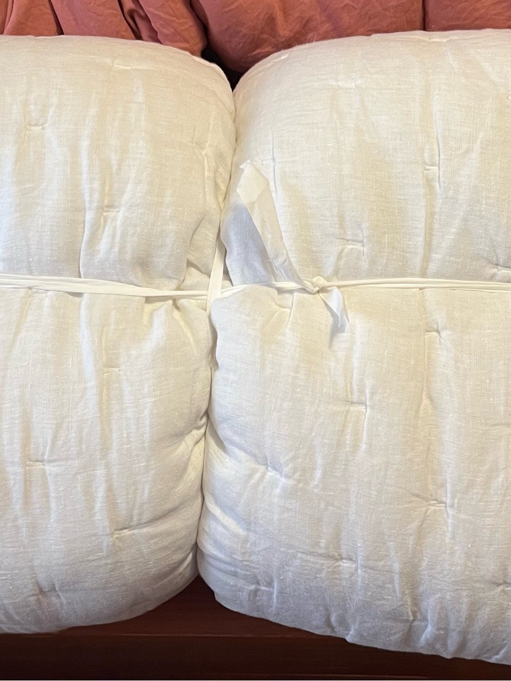 Quince White Linen Tufted Comforter - White